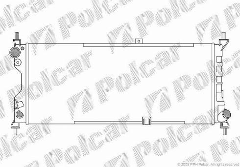 Polcar 555508A3 - Hladnjak, hladjenje motora www.molydon.hr