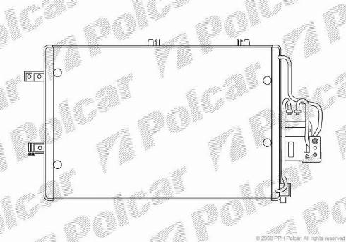 Polcar 5556K8C1 - Kondenzator, klima-Uređaj www.molydon.hr