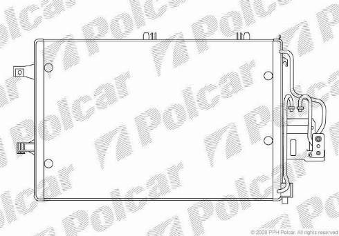 Polcar 5557K8C1 - Kondenzator, klima-Uređaj www.molydon.hr