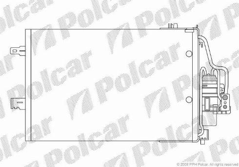 Polcar 5557K83X - Kondenzator, klima-Uređaj www.molydon.hr