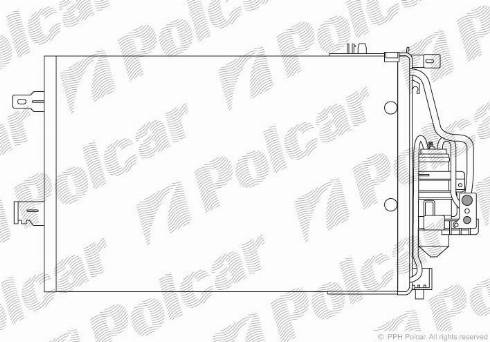 Polcar 5557K8C3 - Kondenzator, klima-Uređaj www.molydon.hr