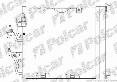 Polcar 5509K84X - Kondenzator, klima-Uređaj www.molydon.hr