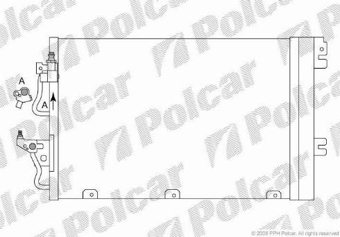 Polcar 5509K8C1 - Kondenzator, klima-Uređaj www.molydon.hr