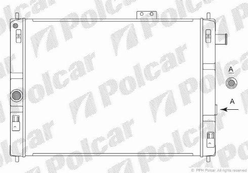 Polcar 550408-4 - Hladnjak, hladjenje motora www.molydon.hr