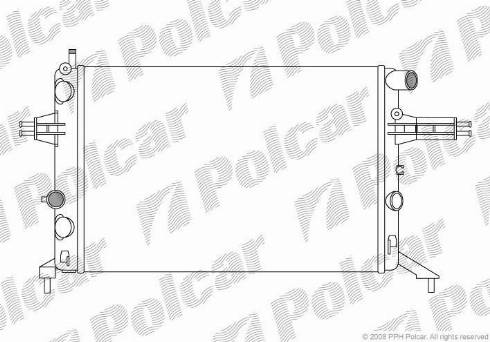 Polcar 550808A8 - Hladnjak, hladjenje motora www.molydon.hr