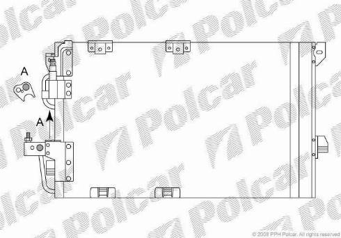 Polcar 5508K83X - Kondenzator, klima-Uređaj www.molydon.hr