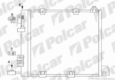 Polcar 5508K82X - Kondenzator, klima-Uređaj www.molydon.hr