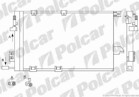 Polcar 5508K8C1 - Kondenzator, klima-Uređaj www.molydon.hr