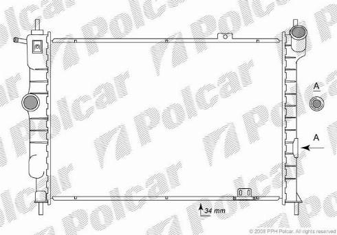 Polcar 550708-3 - Hladnjak, hladjenje motora www.molydon.hr