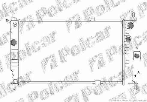 Polcar 550708A5 - Hladnjak, hladjenje motora www.molydon.hr