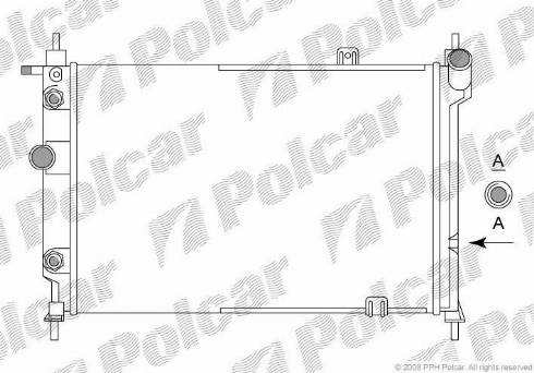 Polcar 550708A6 - Hladnjak, hladjenje motora www.molydon.hr