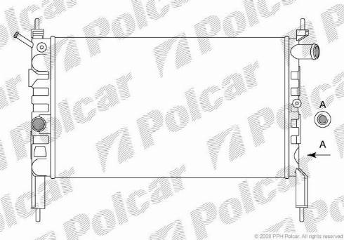 Polcar 550708A1 - Hladnjak, hladjenje motora www.molydon.hr