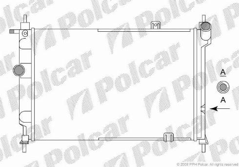 Polcar 550708A3 - Hladnjak, hladjenje motora www.molydon.hr