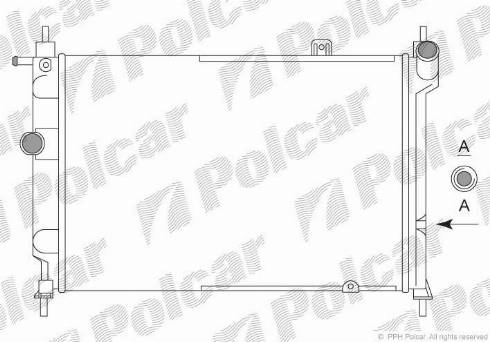 Polcar 550708A2 - Hladnjak, hladjenje motora www.molydon.hr