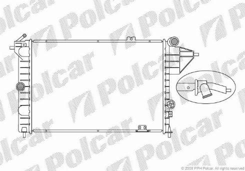 Polcar 551408-3 - Hladnjak, hladjenje motora www.molydon.hr