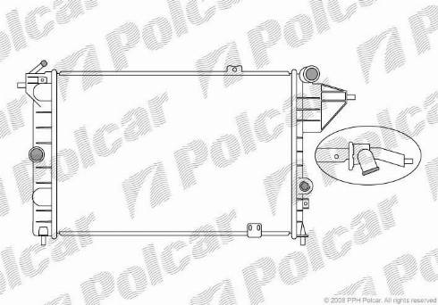 Polcar 551408A3 - Hladnjak, hladjenje motora www.molydon.hr