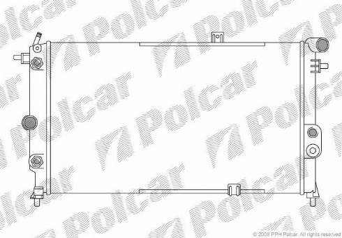 Polcar 551408A7 - Hladnjak, hladjenje motora www.molydon.hr