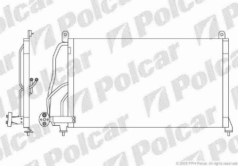 Polcar 5515K8C1 - Kondenzator, klima-Uređaj www.molydon.hr