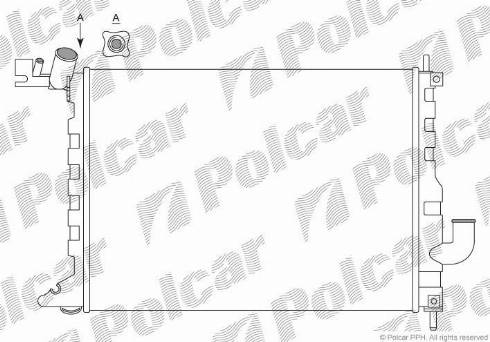 Polcar 551608A7 - Hladnjak, hladjenje motora www.molydon.hr