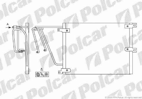 Polcar 5516K82X - Kondenzator, klima-Uređaj www.molydon.hr