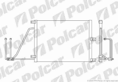 Polcar 5516K8C2 - Kondenzator, klima-Uređaj www.molydon.hr