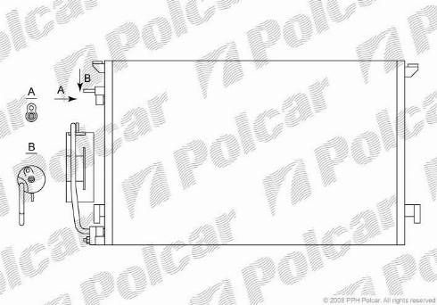 Polcar 5518K84X - Kondenzator, klima-Uređaj www.molydon.hr