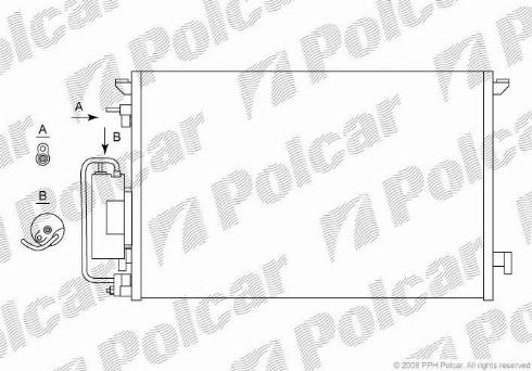 Polcar 5518K81X - Kondenzator, klima-Uređaj www.molydon.hr