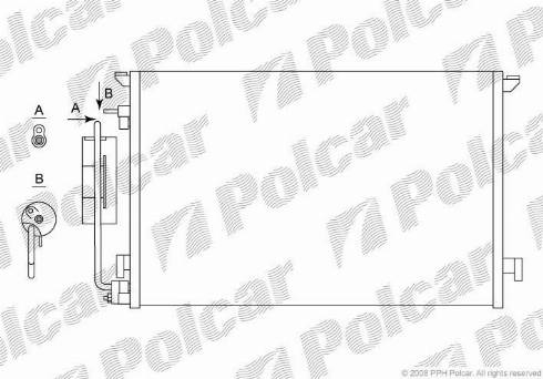 Polcar 5518K83X - Kondenzator, klima-Uređaj www.molydon.hr