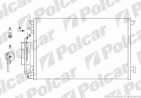 Polcar 5518K82X - Kondenzator, klima-Uređaj www.molydon.hr