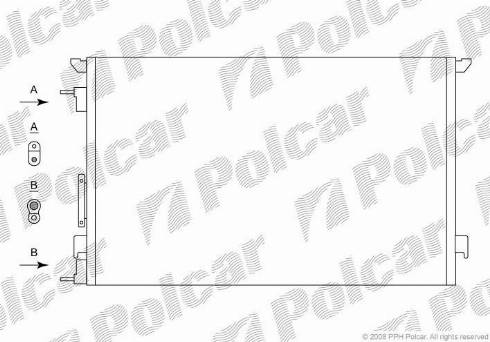 Polcar 5518K8C1 - Kondenzator, klima-Uređaj www.molydon.hr