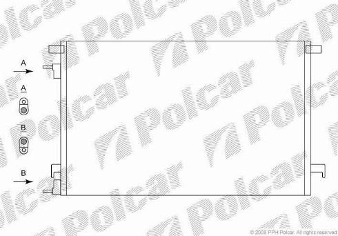 Polcar 5518K8C2 - Kondenzator, klima-Uređaj www.molydon.hr