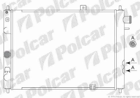 Polcar 551308A2 - Hladnjak, hladjenje motora www.molydon.hr