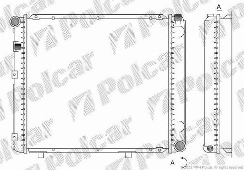 Polcar 500108-7 - Hladnjak, hladjenje motora www.molydon.hr