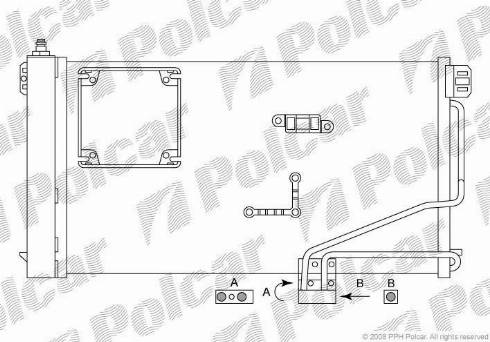 Polcar 5003K8C2 - Kondenzator, klima-Uređaj www.molydon.hr