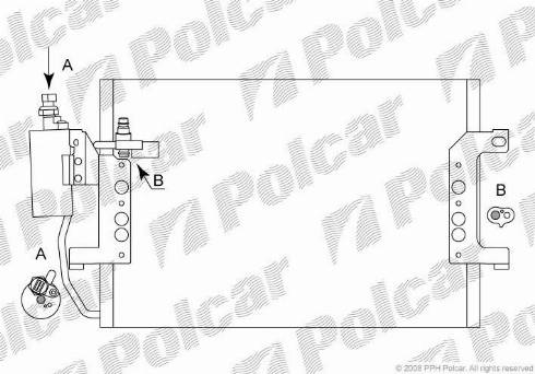 Polcar 5038K81X - Kondenzator, klima-Uređaj www.molydon.hr
