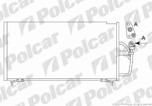 Polcar 5222K8C1 - Kondenzator, klima-Uređaj www.molydon.hr