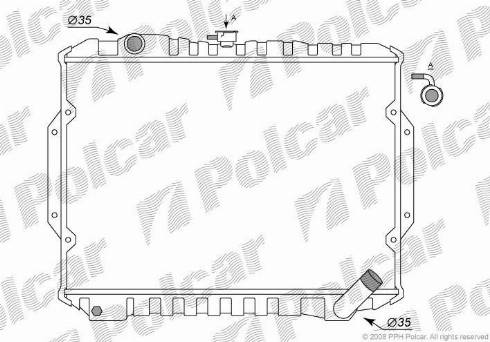 Polcar 527808-1 - Hladnjak, hladjenje motora www.molydon.hr