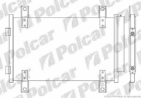 Polcar 5704K81X - Kondenzator, klima-Uređaj www.molydon.hr