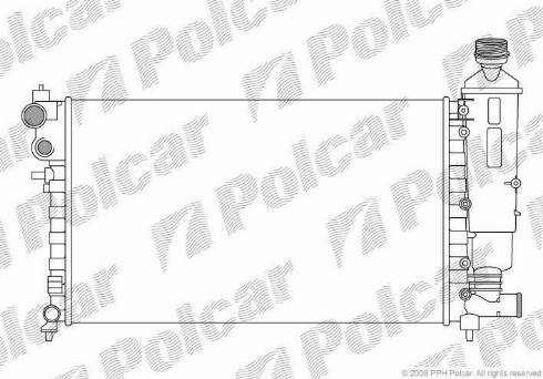 Polcar 570608-6 - Hladnjak, hladjenje motora www.molydon.hr