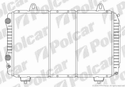 Polcar 570108-3 - Hladnjak, hladjenje motora www.molydon.hr