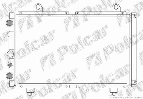 Polcar 570108A3 - Hladnjak, hladjenje motora www.molydon.hr