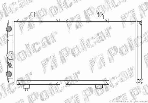 Polcar 570108A2 - Hladnjak, hladjenje motora www.molydon.hr