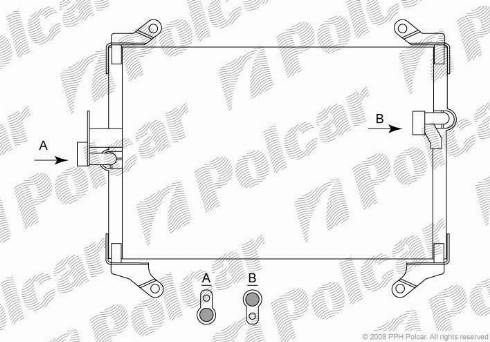 Polcar 5702K8C1 - Kondenzator, klima-Uređaj www.molydon.hr