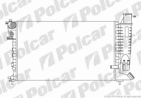 Polcar 570708A4 - Hladnjak, hladjenje motora www.molydon.hr