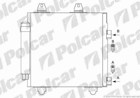 Polcar 5716K81K - Kondenzator, klima-Uređaj www.molydon.hr