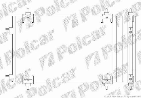 Polcar 5711K81X - Kondenzator, klima-Uređaj www.molydon.hr