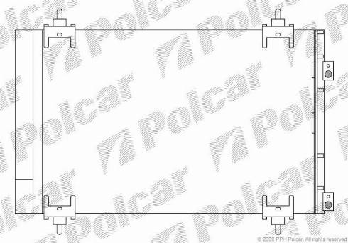 Polcar 5711K82X - Kondenzator, klima-Uređaj www.molydon.hr