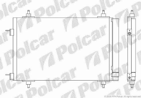 Polcar 5711K8C1 - Kondenzator, klima-Uređaj www.molydon.hr