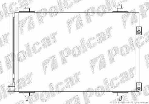 Polcar 5711K8C2S - Kondenzator, klima-Uređaj www.molydon.hr