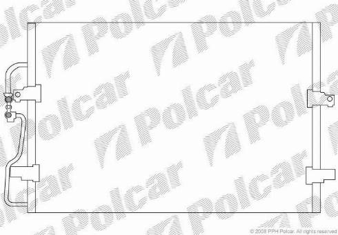 Polcar 5786K8C1 - Kondenzator, klima-Uređaj www.molydon.hr